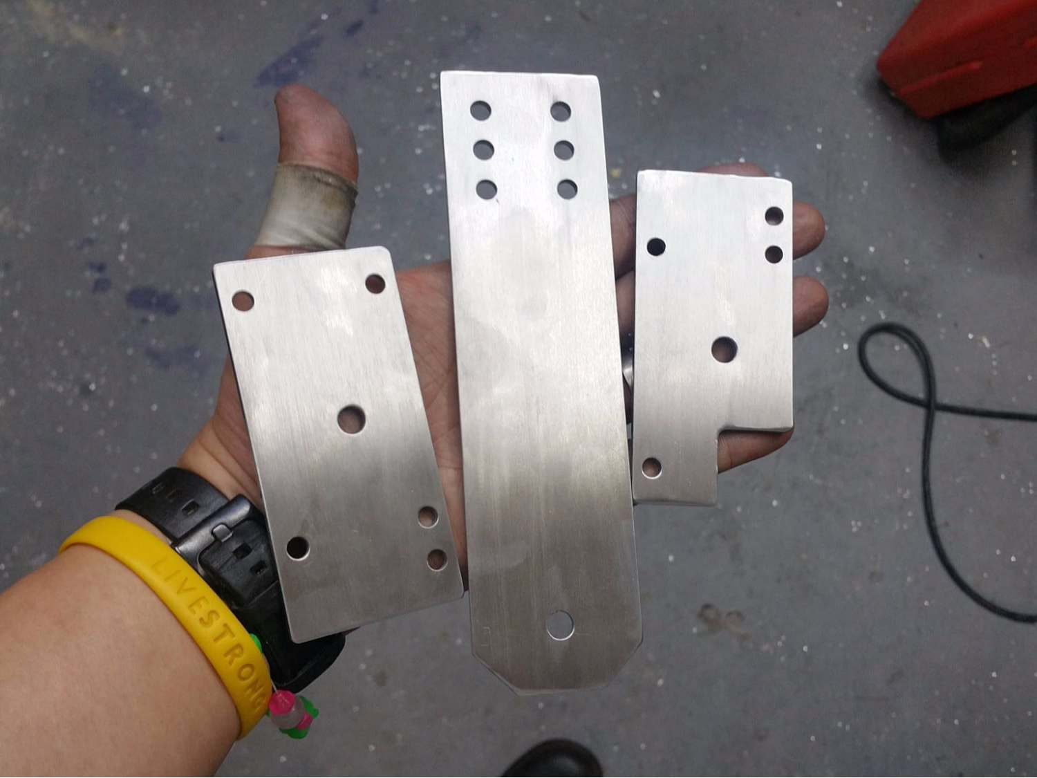 image of parts after being cut on the mill